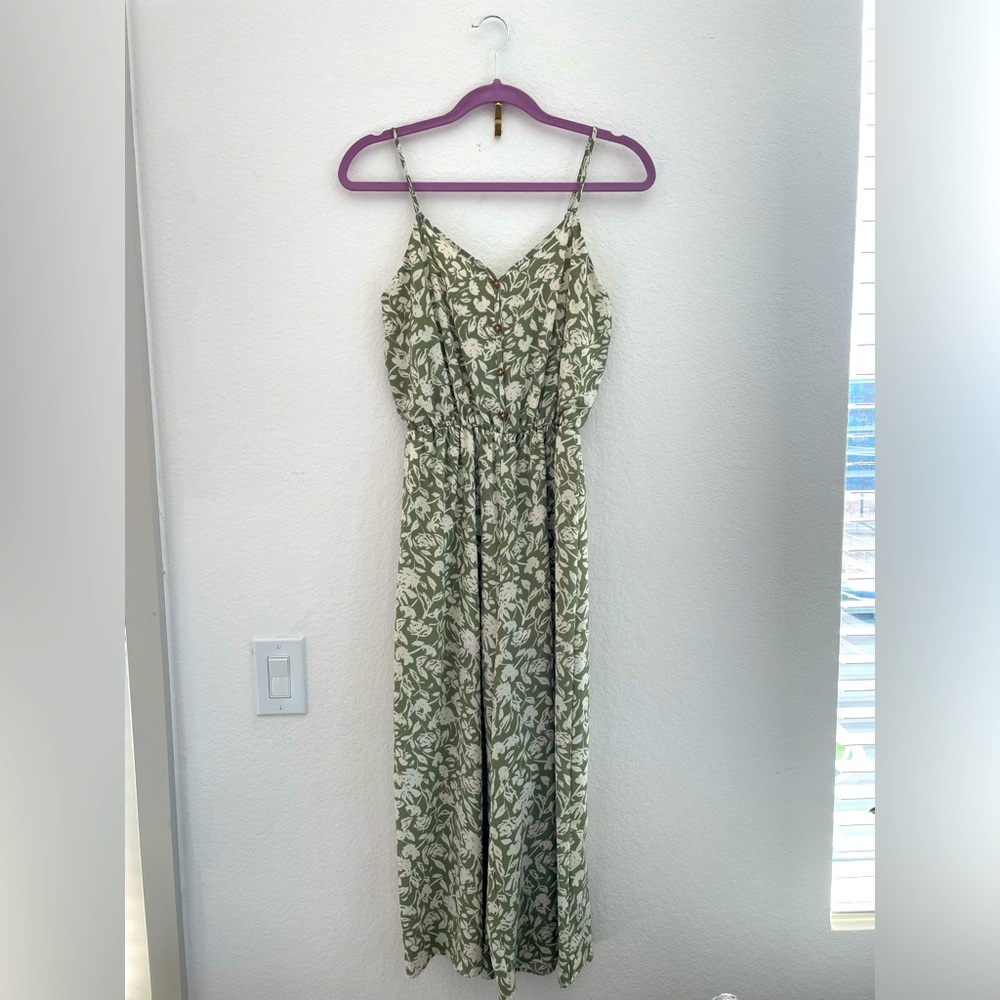 Everly White Cream Spaghetti Strap Maxi Sundress